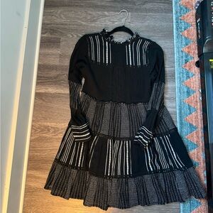 Black and white dress